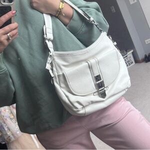 Chaps Off-White Shoulder Bag